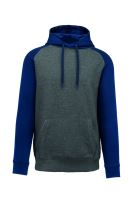 ADULT TWO-TONE Kapucnis felső SWEATSHIRT Grey Heather/Sporty Navy